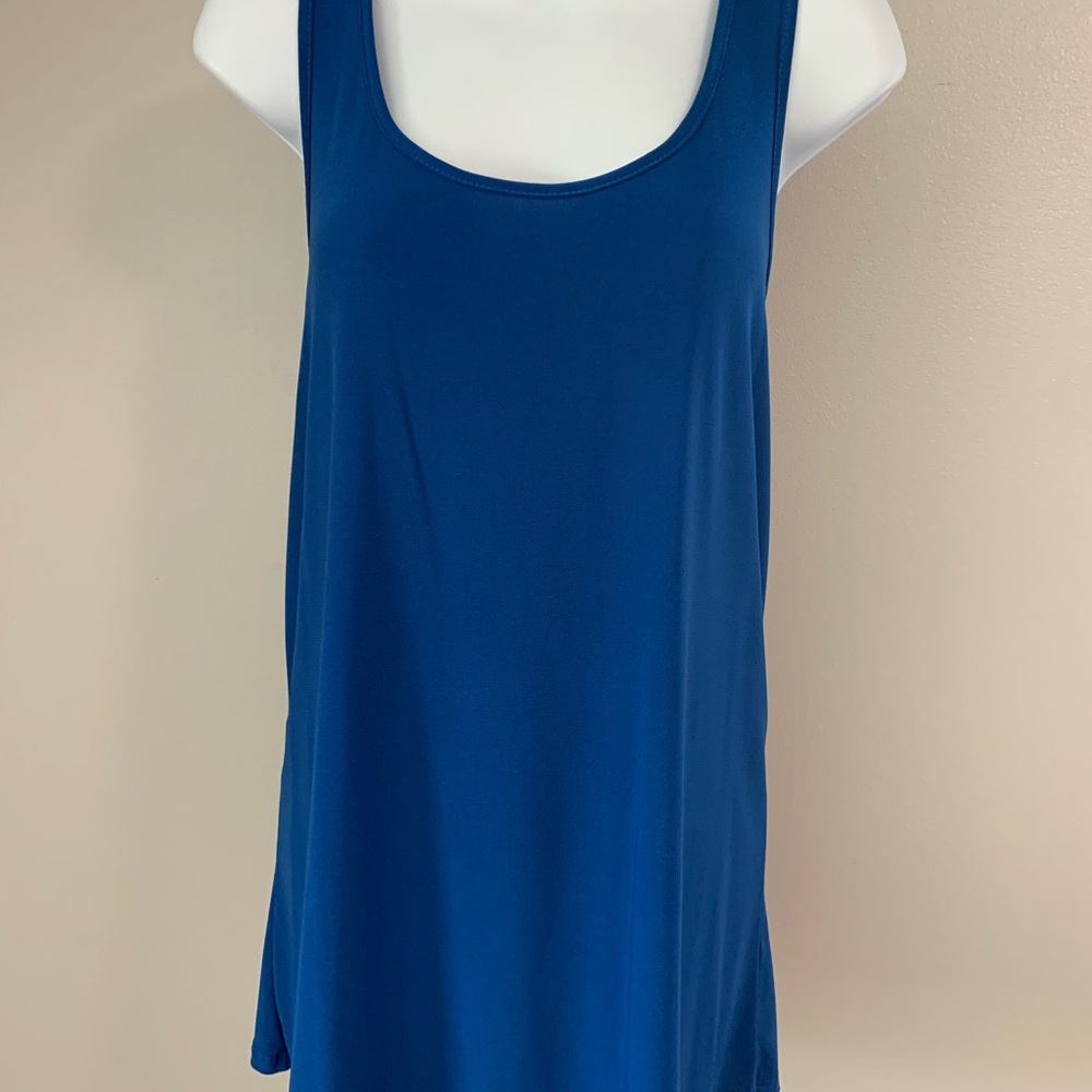The Zig Zag Stripe Blue Tank Top with Relaxed Fit - Picture 12 of 16